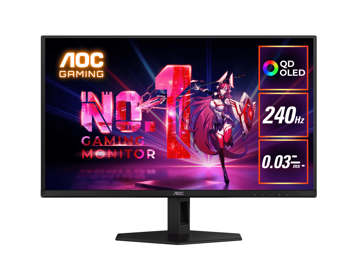 AOC Q27G40ZDF 27" QHD QD-OLED 240Hz AdaptiveSync Gaming Monitor