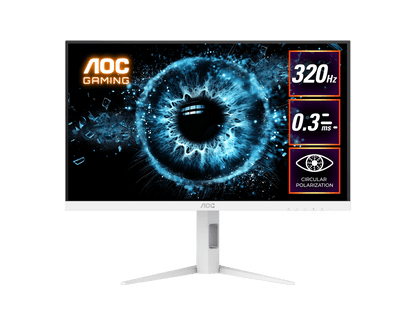 AOC Q27G4SL/WS 27" QHD IPS 320Hz Adaptive-Sync Circular Polarized Gaming Monitor