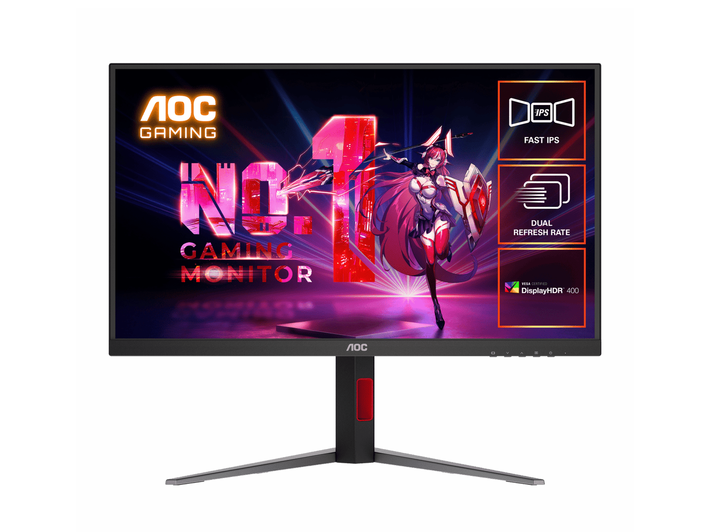 AOC U27G4XM 27in FHD 320Hz / UHD 160Hz Dual Refresh Rate Fast IPS Mini-LED Gaming Monitor