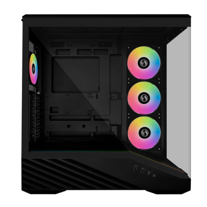 Lian Li Vector V100RX Black Mid Tower E-ATX Case, 4mm Dual TG, NO PSU