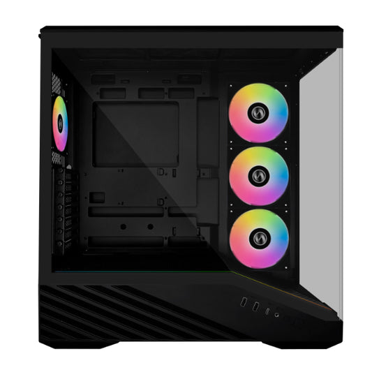 Lian Li Vector V100RX Black Mid Tower E-ATX Case, 4mm Dual TG, NO PSU