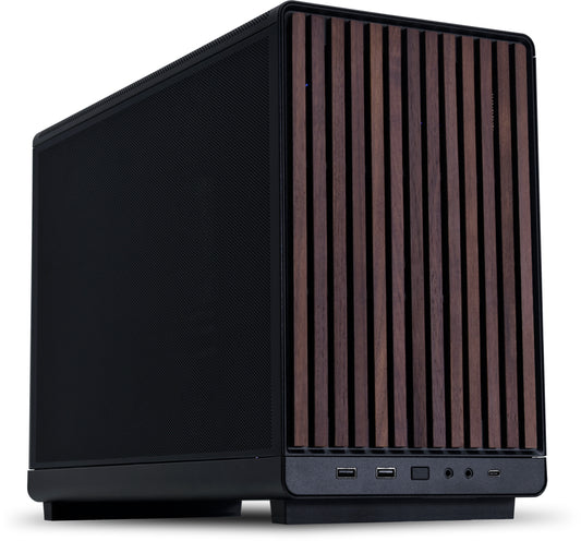 Lian Li DAN-A3 Wood Micro ATX Case, Steel Mesh Side Panel, No PSU