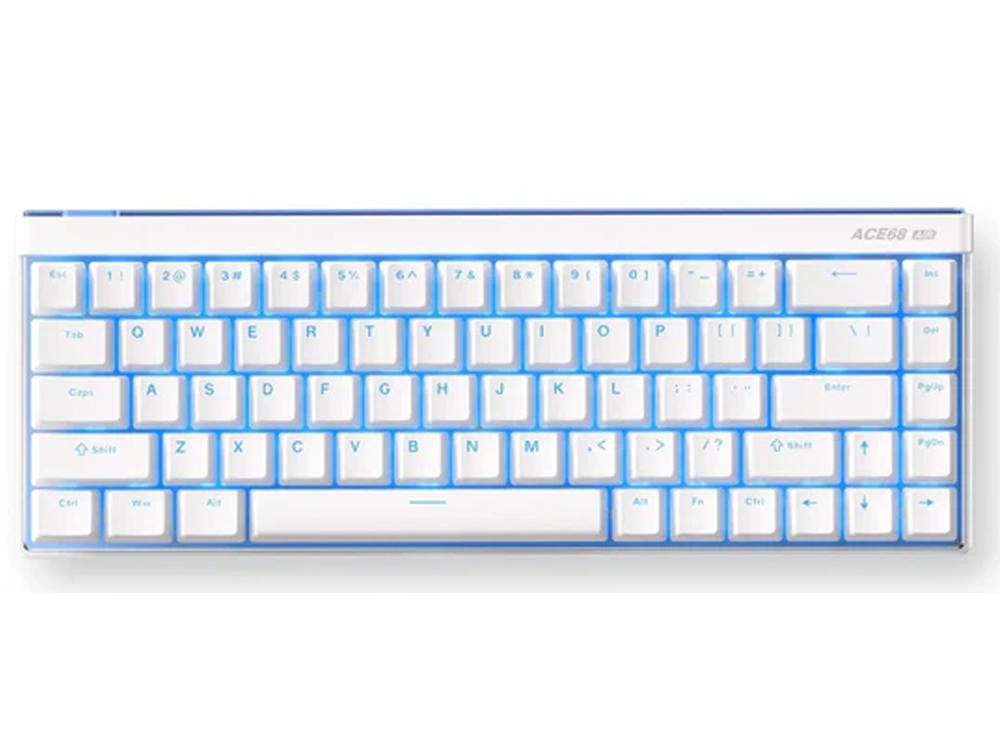 MCHOSE ACE 68 Air Hall Effect 8K Wired Mount Tai Switch Magnetic Switch Gaming Keyboard - Snow White