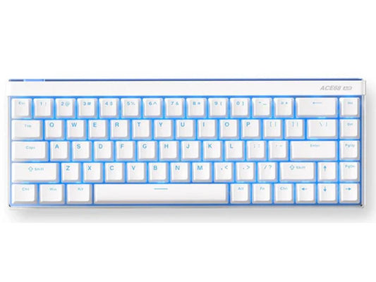 MCHOSE ACE 68 Air Hall Effect 8K Wired Mount Tai Switch Magnetic Switch Gaming Keyboard - Snow White