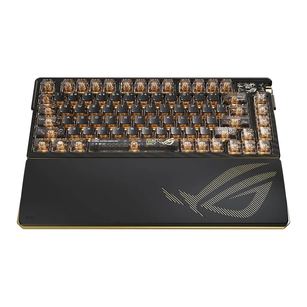ASUS ROG Azoth Extreme Edition 20 RGB Wireless Mechanical Keyboard, Snow Switch