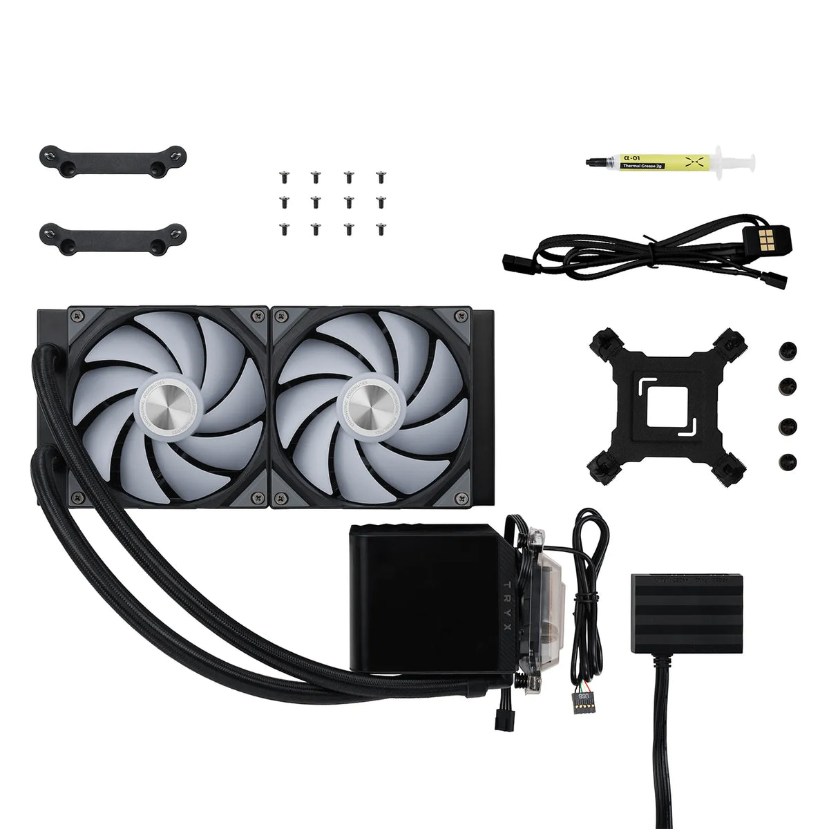 TRYX PANORAMA 240 ARGB Black - cooler, radiator, cables and mounting kit