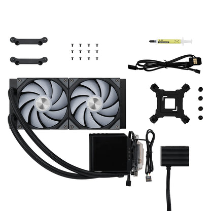 TRYX PANORAMA 240 ARGB Black - cooler, radiator, cables and mounting kit