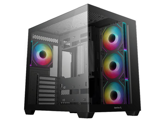 Deepcool CG530 4F Tempered Glass Mid-Tower Case - Black
