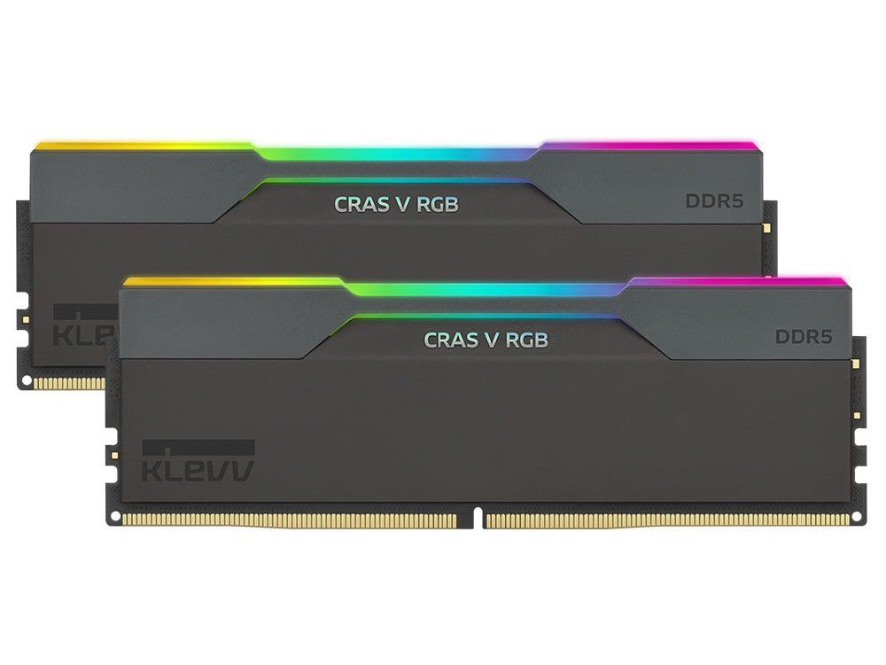 Klevv CRAS V RGB 64GB (2 x 32GB) DDR5 6000MHz CL30 Desktop Memory Black