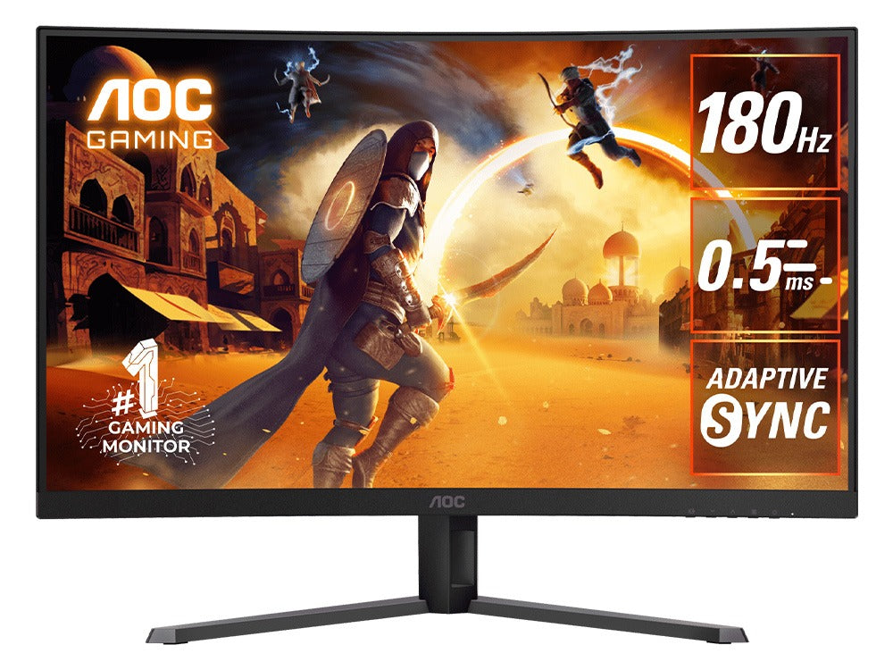 AOC CQ32G4E 31.5 Inch QHD VA 180Hz Adaptive-Sync Curved Gaming Monitor