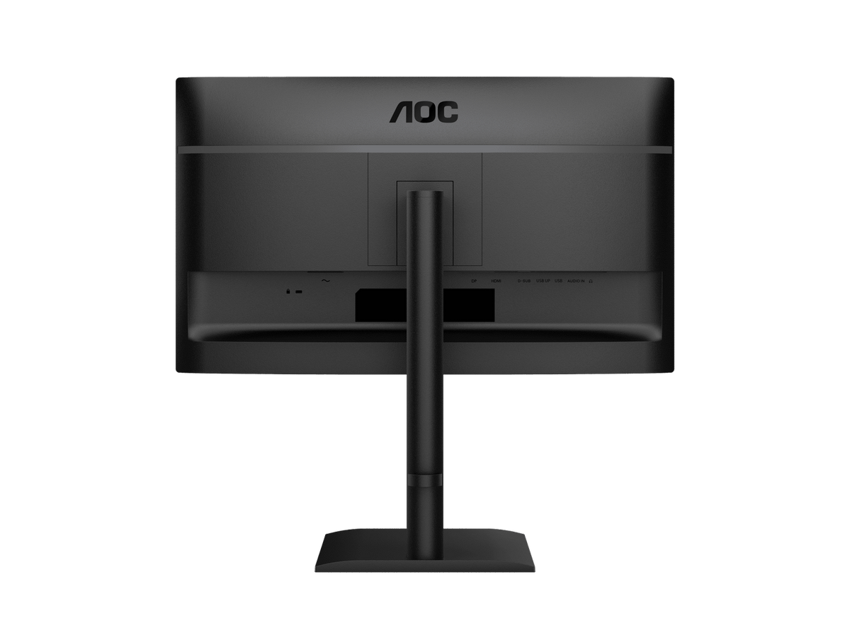 AOC 24E4UJ 23.8 Inch FHD IPS 120Hz Height Adjustable Monitor - rear view