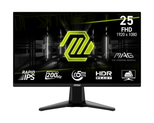 MSI MAG 255F E20 24.5" FHD Rapid IPS 200Hz 0.5ms FreeSync Gaming Monitor