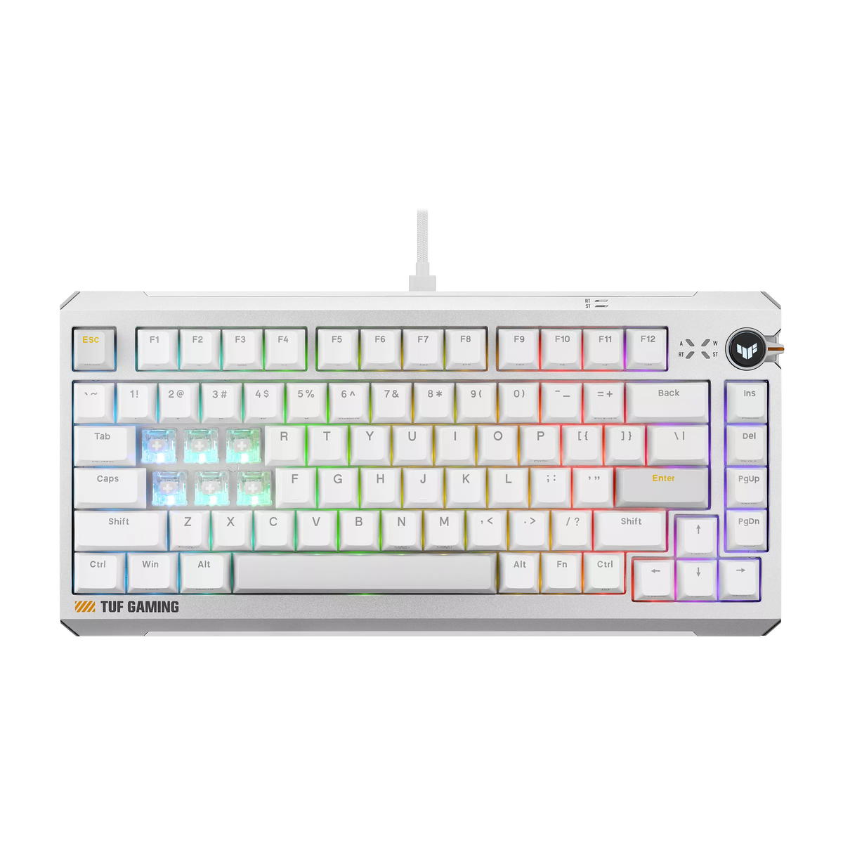 ASUS TUF Gaming K4 RGB Mechanical Keyboard - White