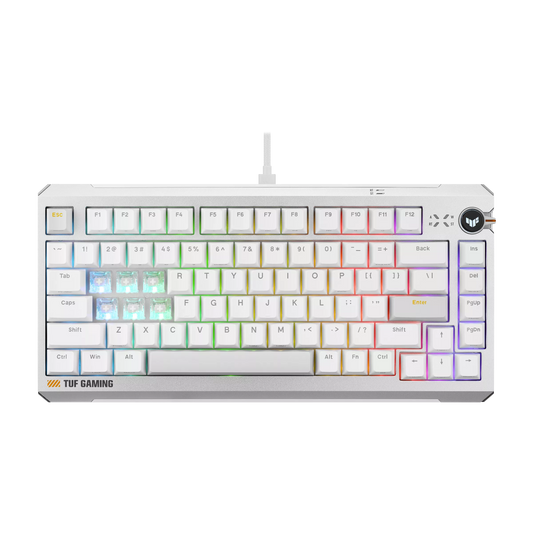 ASUS TUF Gaming K4 RGB Mechanical Keyboard - White
