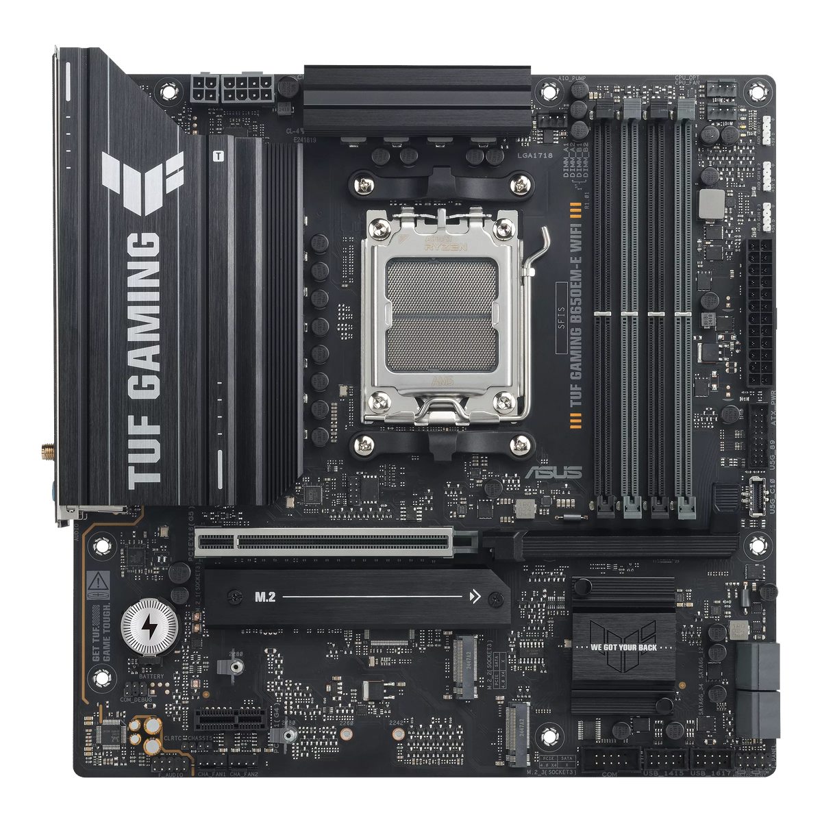 ASUS TUF GAMING B650EM-E WIFI AM5 DDR5 Micro-ATX Motherboard
