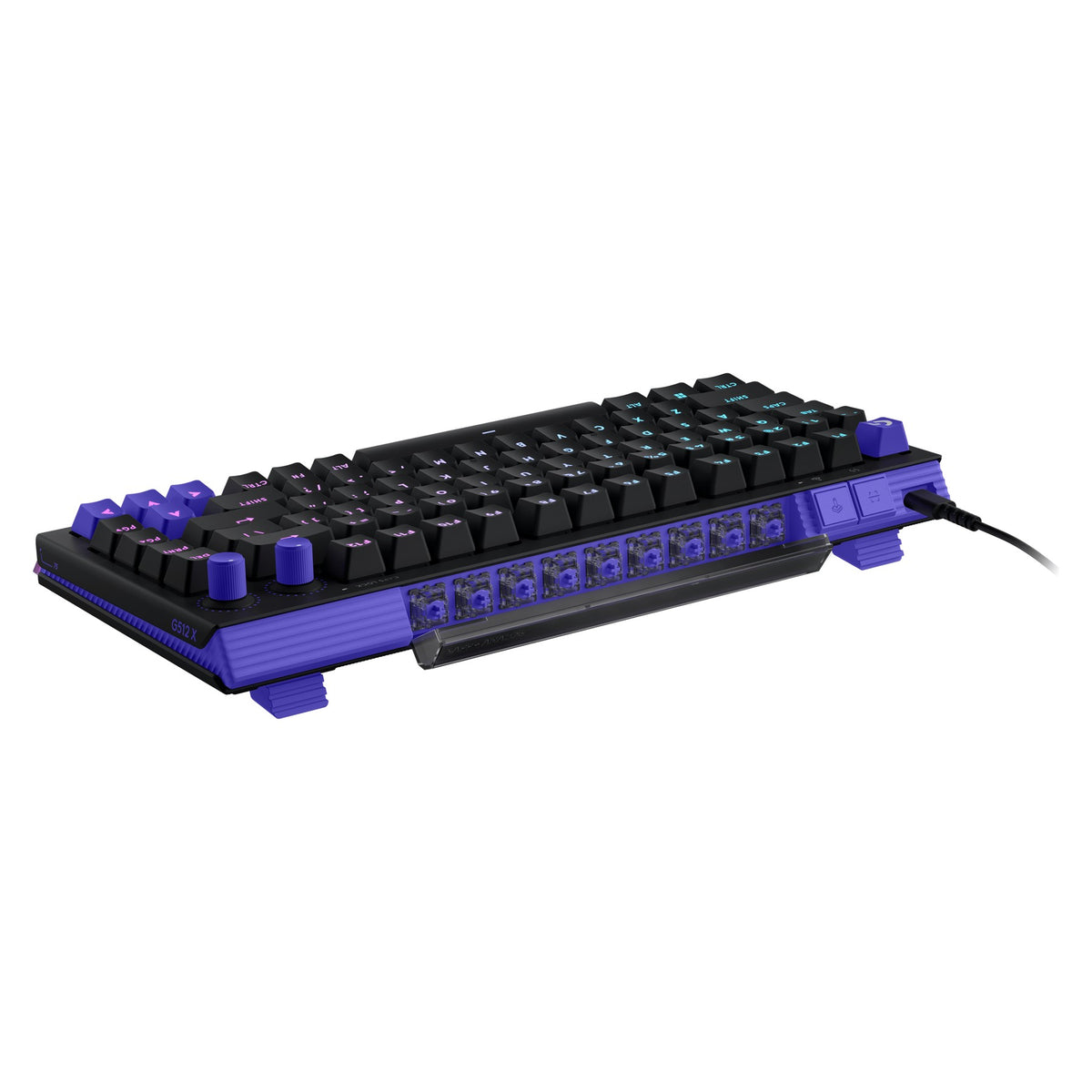 Logitech G512 X 75 black, rear three quarter angle