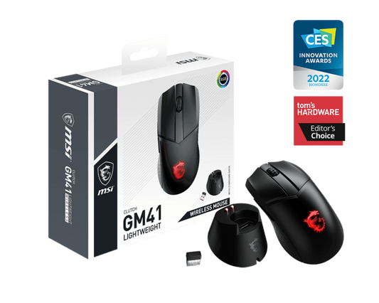 MSI Clutch GM41 Lightweight Wireless RGB Gaming Mouse
