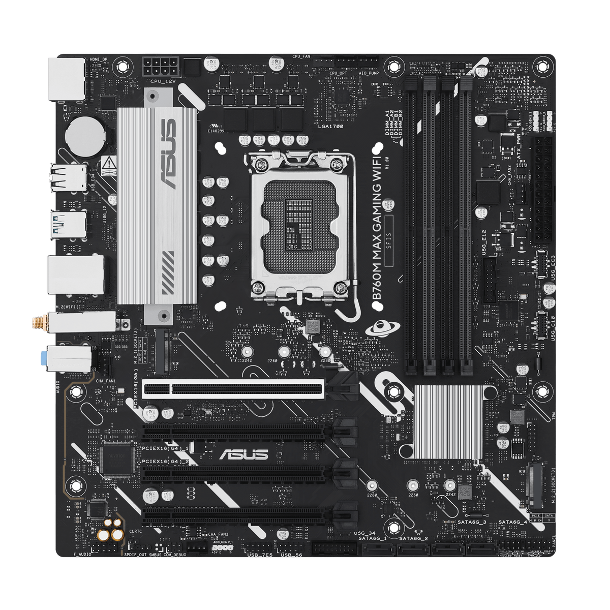ASUS B760M MAX GAMING WIFI LGA1700 micro-ATX Motherboard