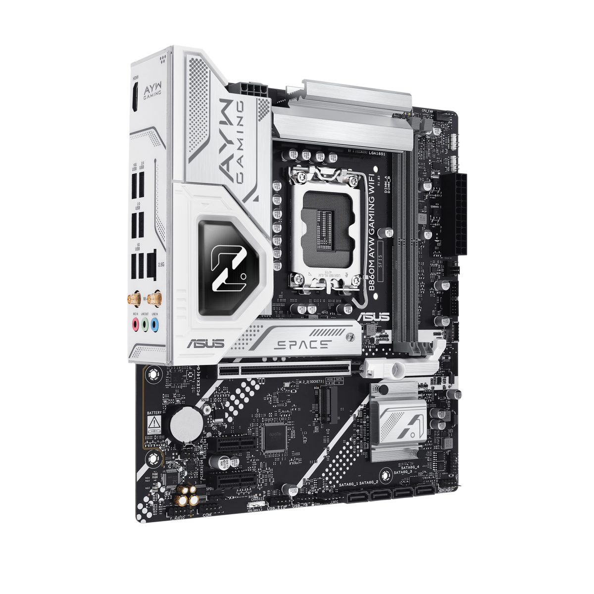 ASUS B860M AYW GAMING WIFI LGA1851 micro-ATX Motherboard