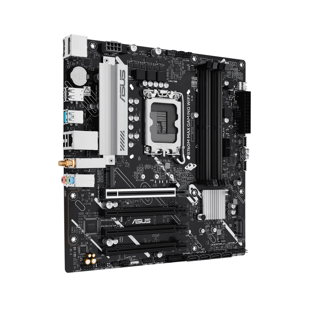 ASUS B760M MAX GAMING WIFI LGA1700 micro-ATX Motherboard