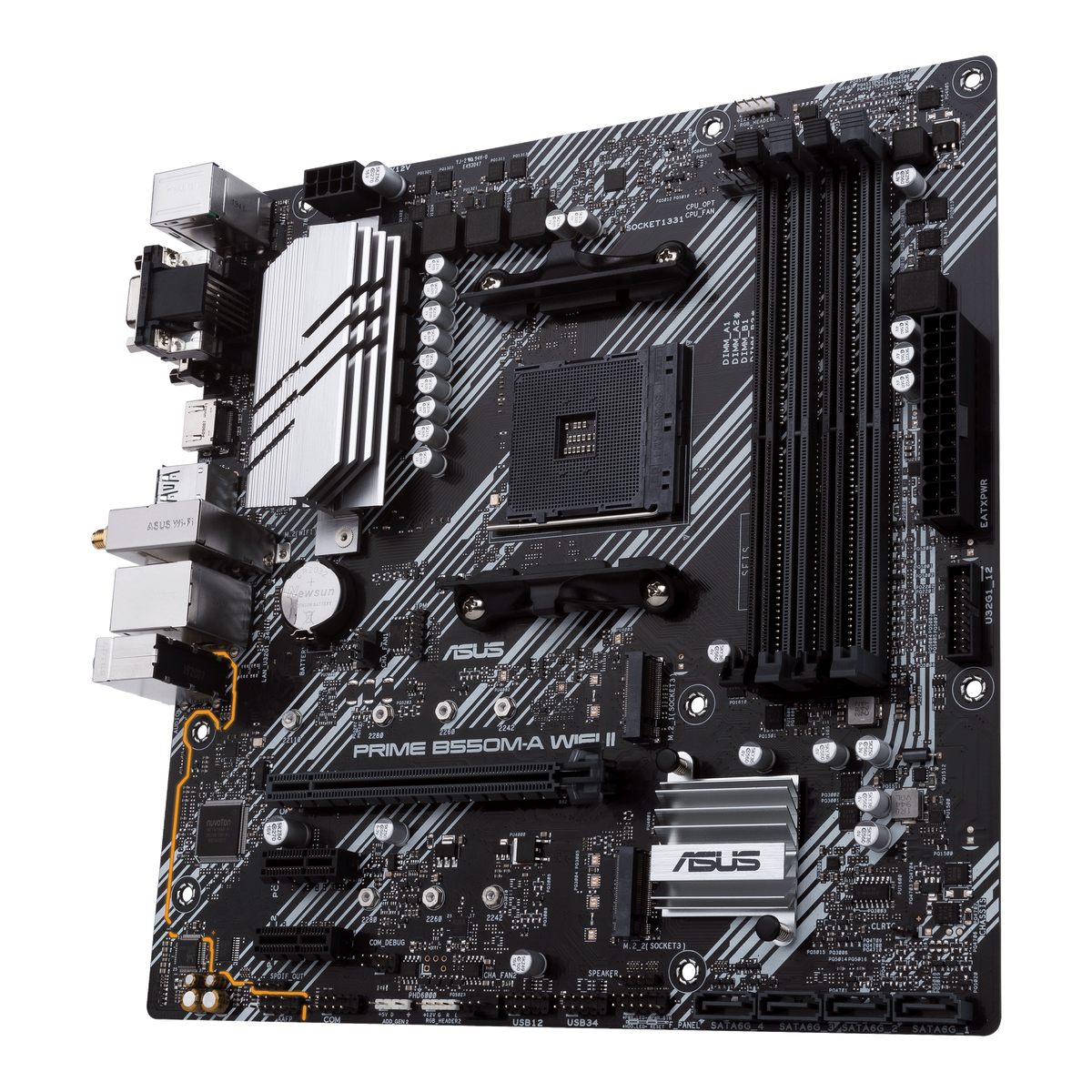 ASUS PRIME B550M-A WIFI II AM4 micro-ATX Motherboard