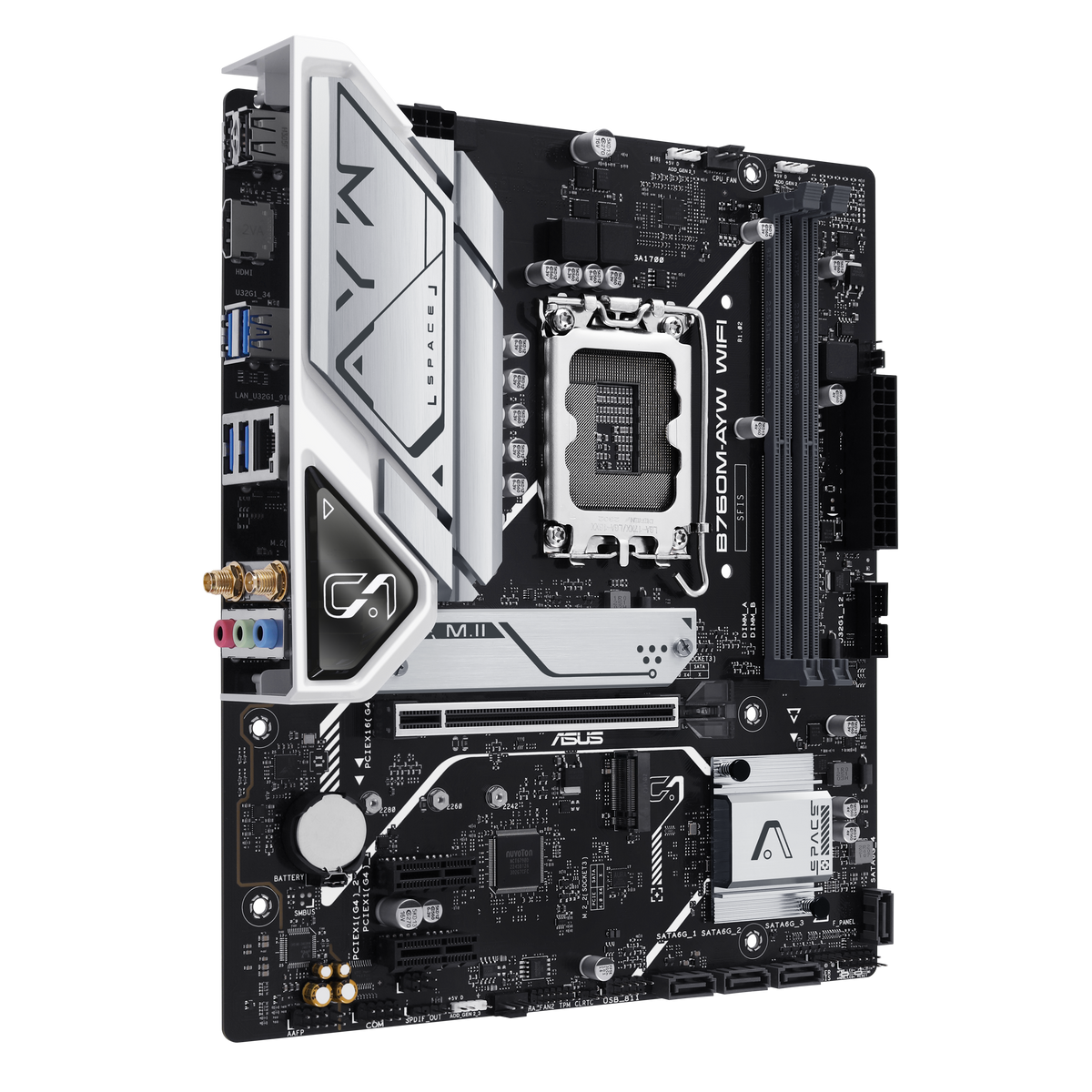 ASUS B760M-AYW WIFI LGA1700 micro-ATX Motherboard