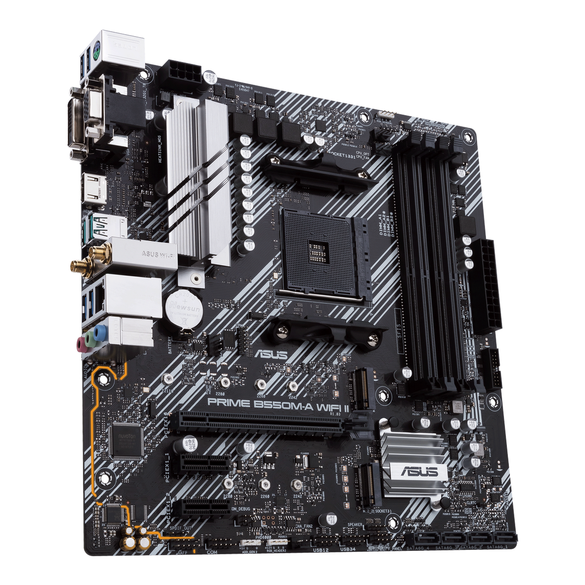 ASUS PRIME B550M-A WIFI II AM4 micro-ATX Motherboard
