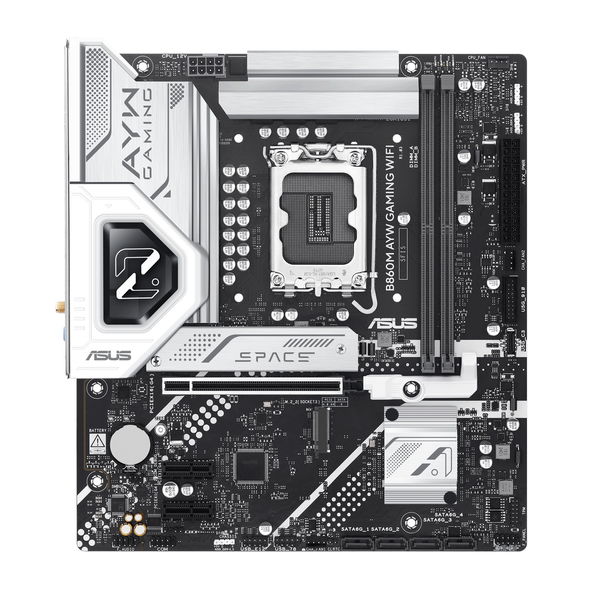ASUS B860M AYW GAMING WIFI LGA1851 micro-ATX Motherboard