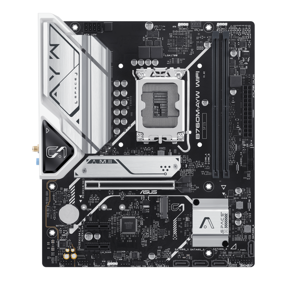ASUS B760M-AYW WIFI LGA1700 micro-ATX Motherboard