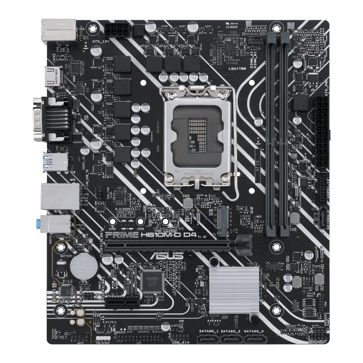 ASUS PRIME H610M-D D4-CSM LGA1700 micro-ATX Motherboard