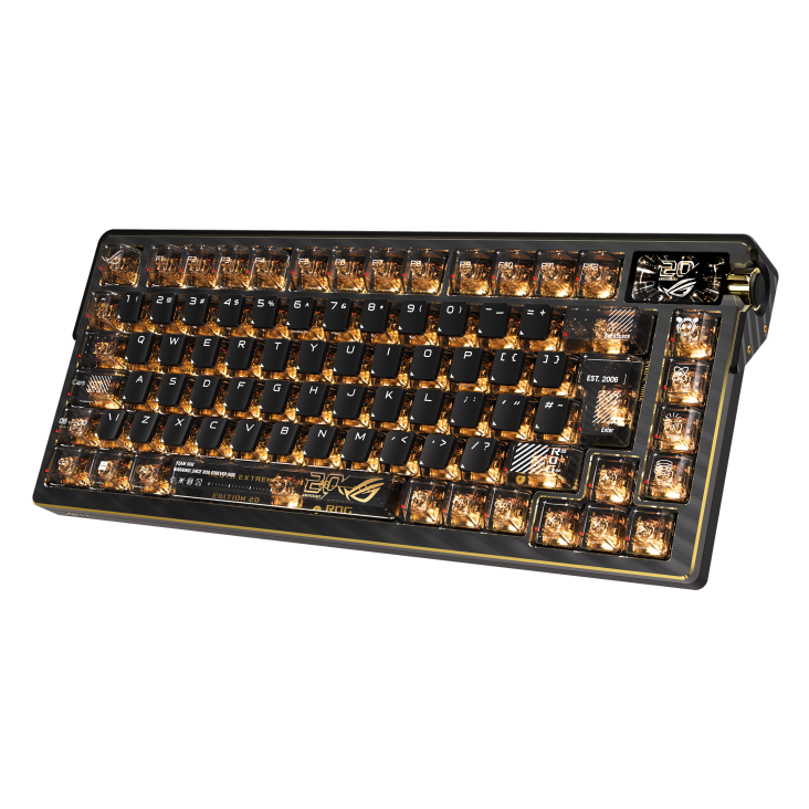 ASUS ROG Azoth Extreme Edition 20 RGB Wireless Mechanical Keyboard, Snow Switch (image 2 of 4)