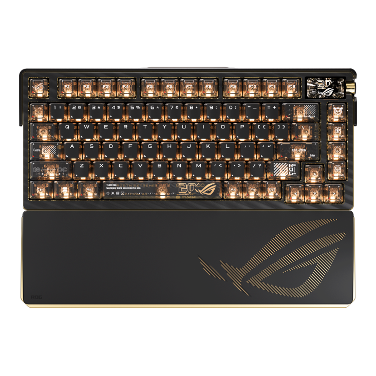 ASUS ROG Azoth Extreme Edition 20 RGB Wireless Mechanical Keyboard, Snow Switch