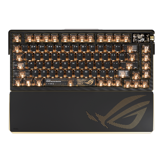 ASUS ROG Azoth Extreme Edition 20 RGB Wireless Mechanical Keyboard, Snow Switch