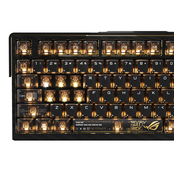 ASUS ROG Azoth Extreme Edition 20 RGB Wireless Mechanical Keyboard, Snow Switch (image 3 of 4)