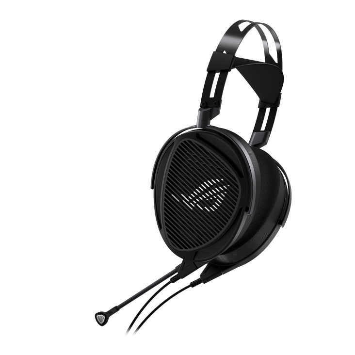 ASUS ROG Kithara headset - rear view showing the open-back earcup grille and ROG eye logo