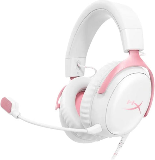 HyperX Cloud III Gaming Headset - White/Pink