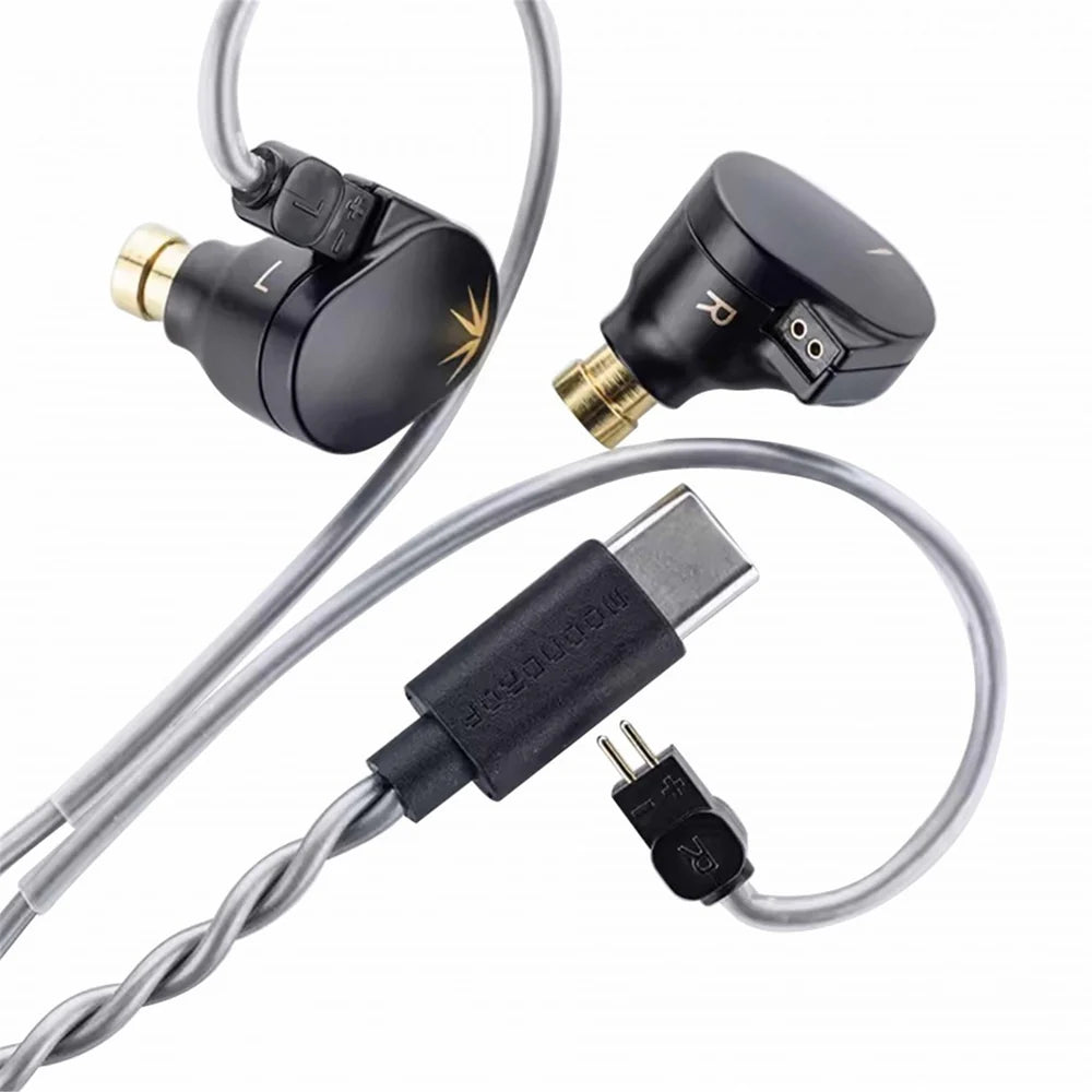 MOONDROP CHU II DSP USB-C Wired IEM In-Ear Monitor Headphones