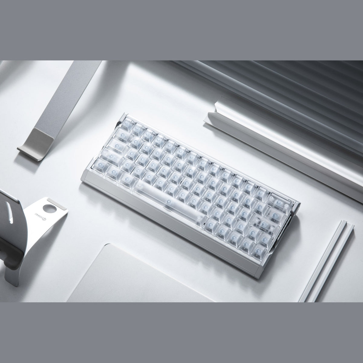 IQUNIX EV63 Hall Effect 8K RGB Wired Silver Blade RS Gaming Keyboard with Magnetic X Ultra switches