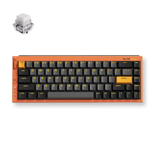 MCHOSE Ace 68 Turbo Mount Tai Magnetic Switch GT Mechanical Keyboard - Galaxy Orange