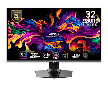 MSI MPG 321URX QD-OLED 31.5" 240Hz UHD 0.03ms Gaming Monitor