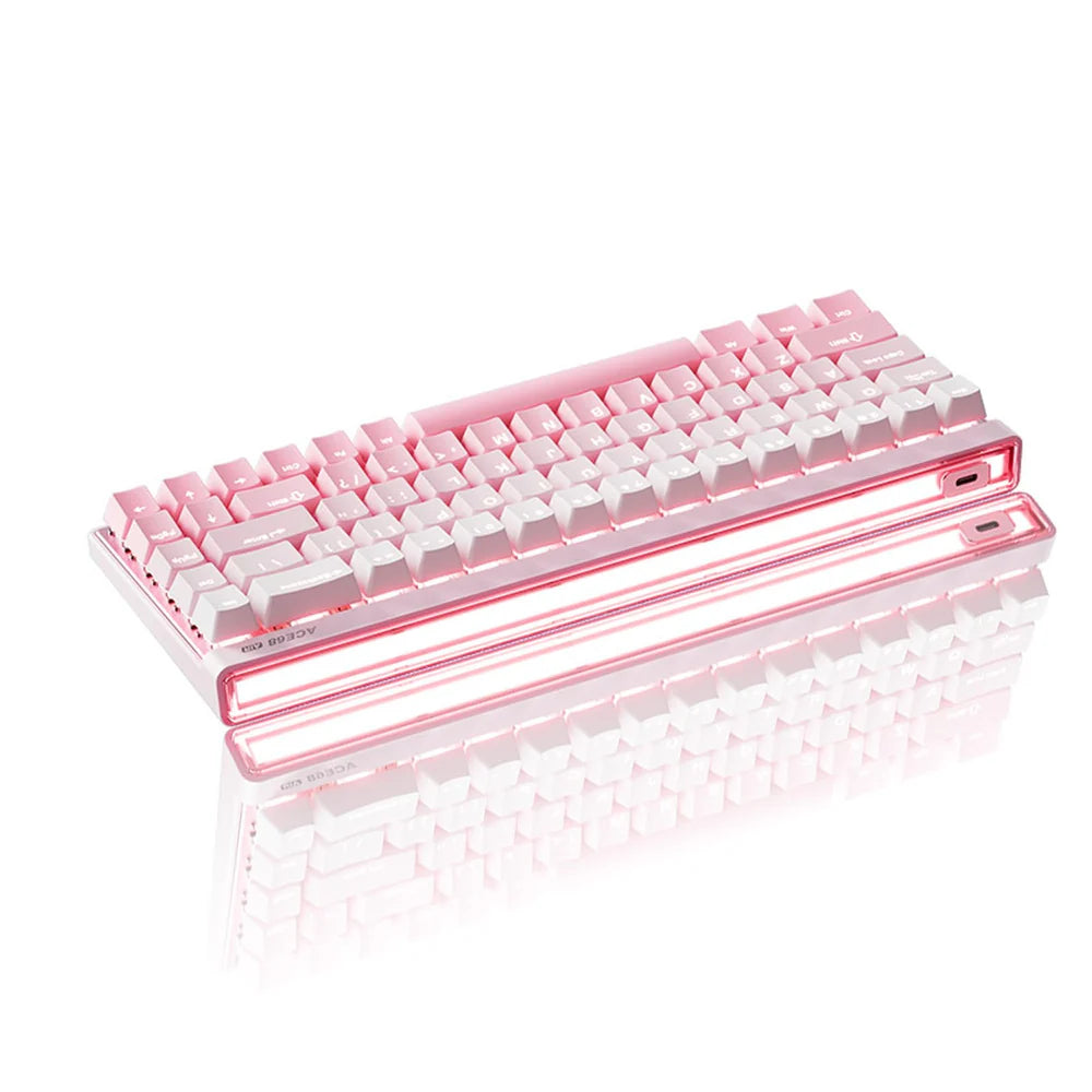 MCHOSE ACE 68 Air HE 8K Wired Kailh Magnetic God Switch Gaming Keyboard - Peach Gradient