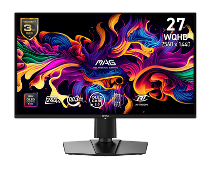 MSI MAG 274QP QD-OLED X24 26.5inch 240Hz QHD QD-OLED Gaming Monitor