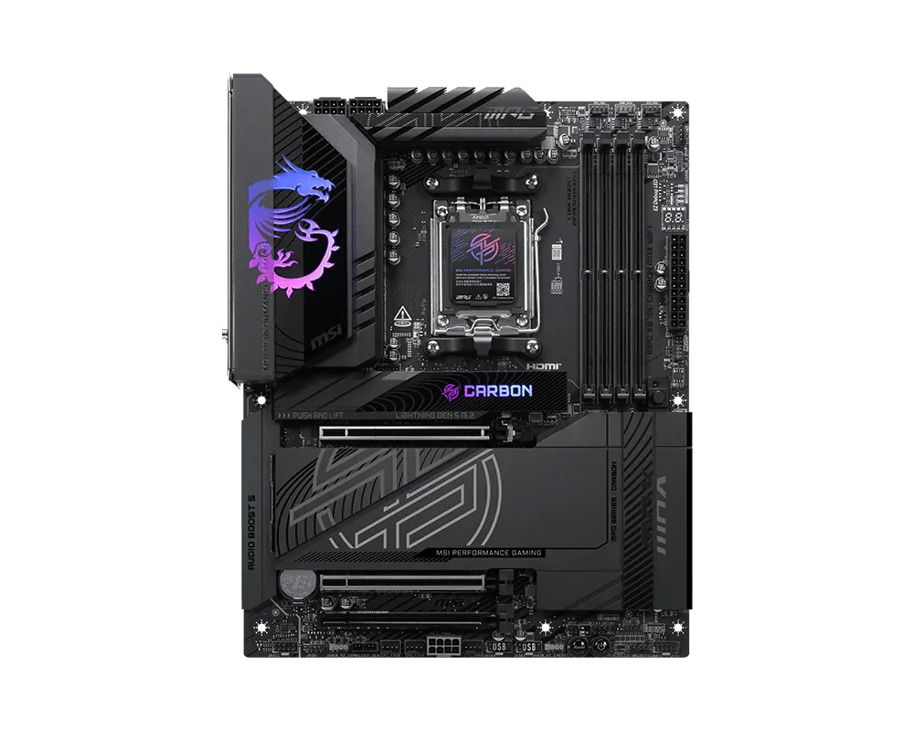 MPG X870E CARBON MAX WIFI view 2