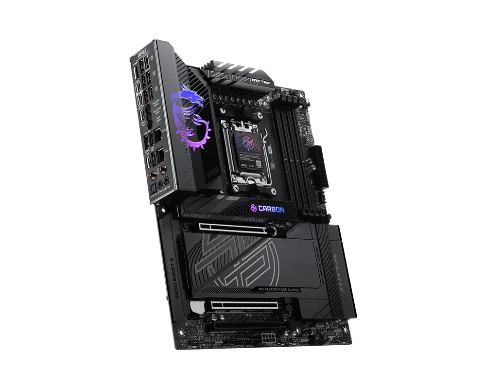 MPG X870E CARBON MAX WIFI view 3