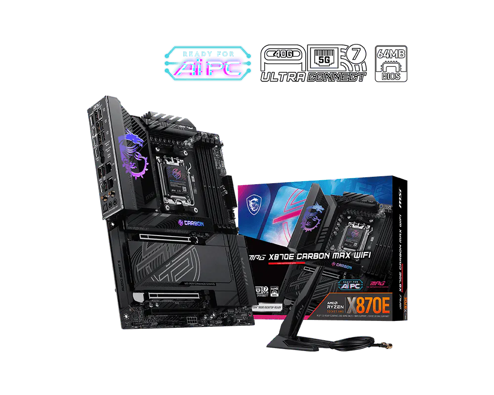 MPG X870E CARBON MAX WIFI view 5
