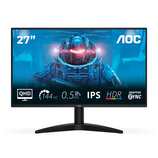 AOC Q27B36X 27 Inch QHD 144Hz AdaptiveSync Gaming Monitor