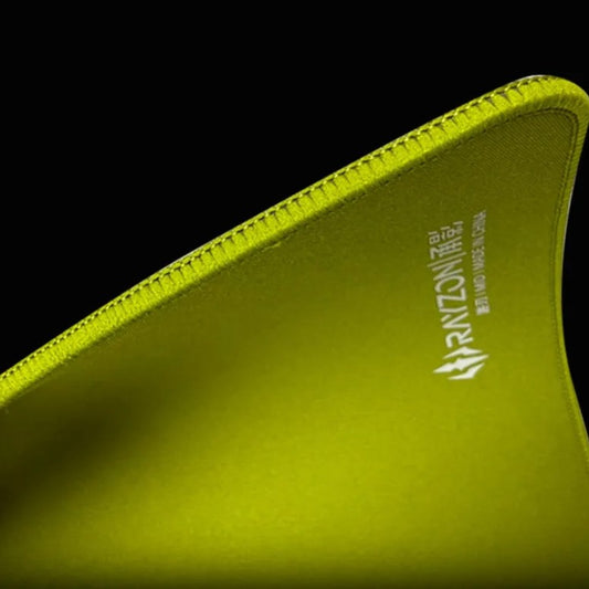 Close-up of the RAYZON Shadow 99 Pro's ultra-narrow recessed stitched edge