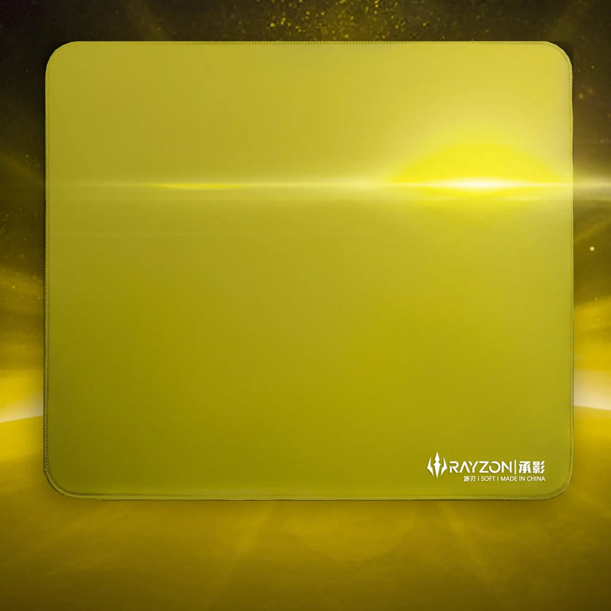RAYZON Shadow 99 Pro gaming mouse pad in Matcha, full view of the 490 x 420 mm cloth surface