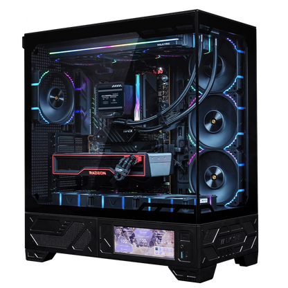 Valkyrie VK03 LCD Mid Tower Case - Black (No Fan)
