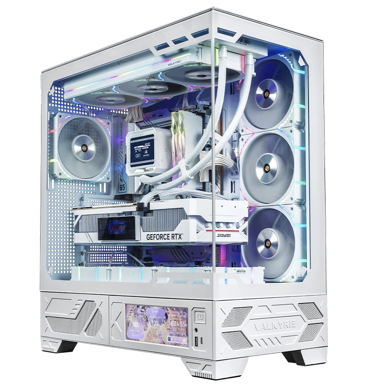 Valkyrie VK03 LCD Mid Tower Case - White (No Fan)